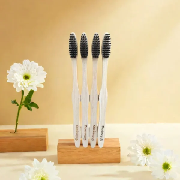 Bamboo Tooth Brush For Adults | Biodegradable | Pack of 4 | Gentle Bristles |
